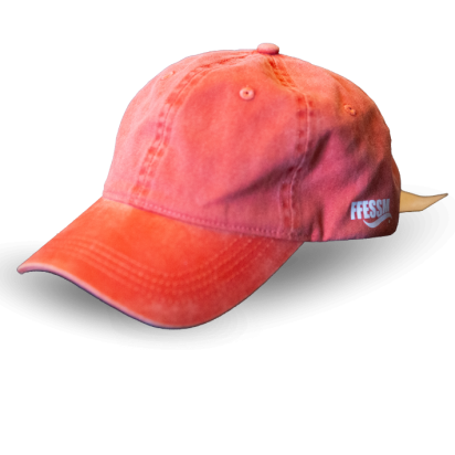 Casquette orange délavée