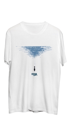 Tee-shirt blanc unisexe Apnée