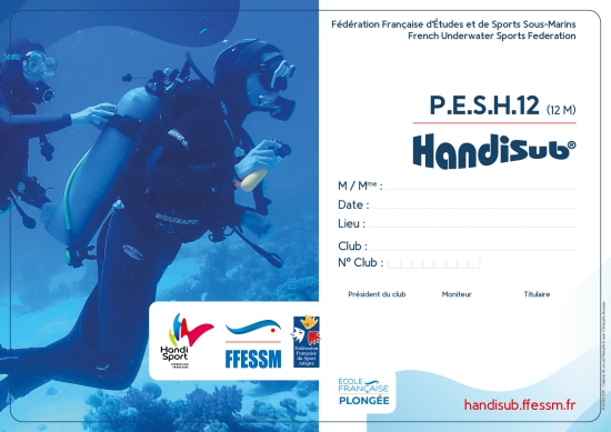 Diplôme Handisub® PESH12