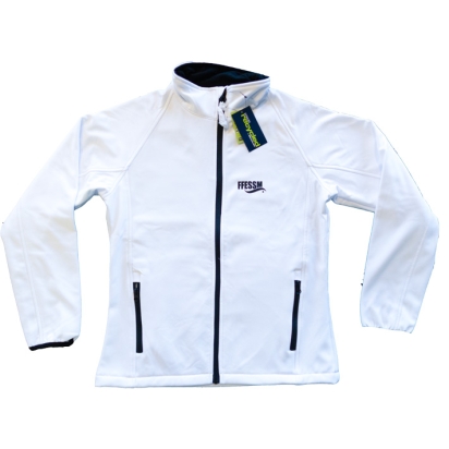 Veste femme softshell nautique blanche