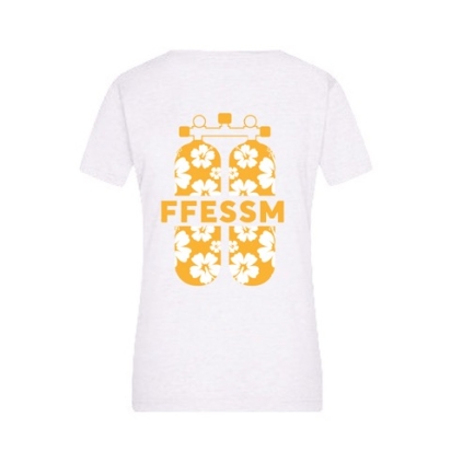 Tee-shirt  bloc bouteille de plongée orange