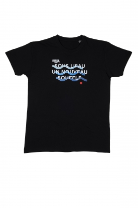 T-shirt homme - "Sous l'eau un nouveau souffle" - Noir