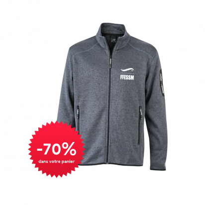 Veste en polaire tricoté - homme