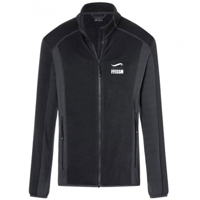 Veste polaire, tissu doux bi-élastique - homme