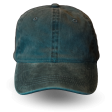 Casquette verte délavée