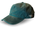 Casquette verte délavée