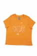 T-shirt enfant éco-responsable orange - le poulpe