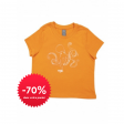 T-shirt enfant éco-responsable orange - le poulpe
