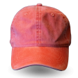 Casquette orange délavée