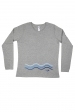 T-shirt manches longues vagues femme